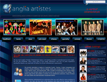 Tablet Screenshot of angliaartistes.com